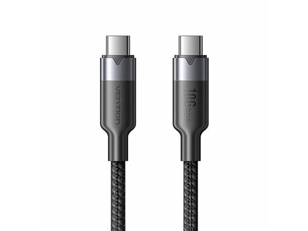 Kabel USB-C do USB-C Vention USB 3.2 5A 10Gbps 1m czarny