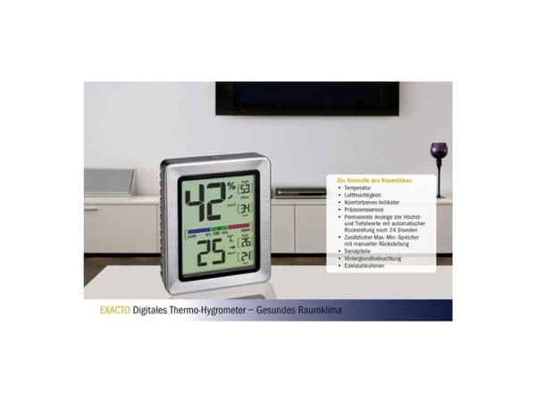 TFA EXACTO - Digital - Rektangulær - AAA - 1,5 V - 74 mm - 26 mm ( 30.5047.54 )