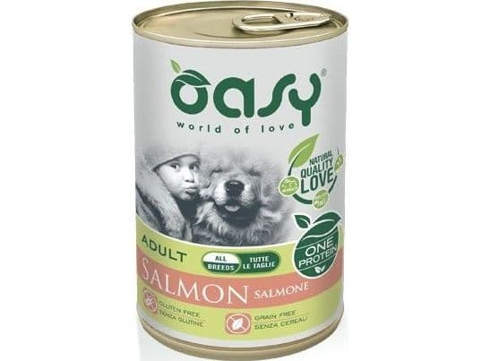 Oasy One Protein Adult våtfoder hund med lax 400 g