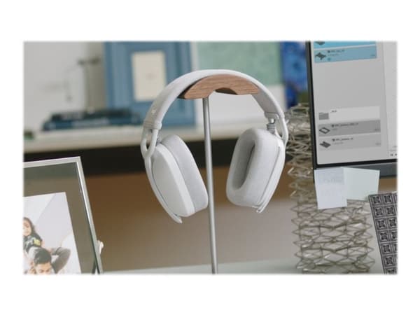 Logitech Zone Vibe 100 - Headset - Bluetooth - trådlöst - Off-white