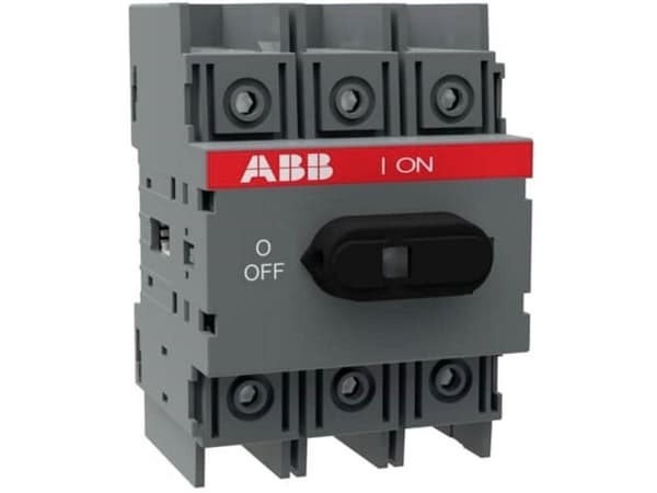 ABB lastfrånskiljare 60A 3-pol, med DIN-skenemontering