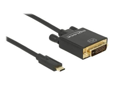 Delock - Extern videoadapter - Parade PS171 - USB-C - DVI - svart - detaljhandel