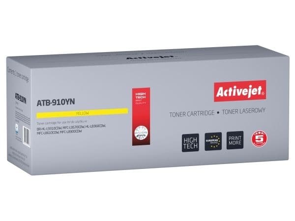 Activejet ATB-910YN, 9000 sider, Gult, 1 stykker