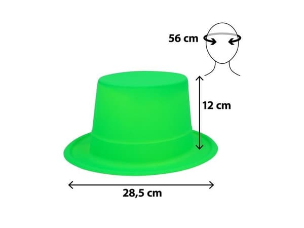 Neon grønn høy hatt UV