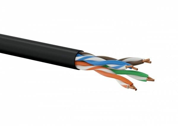 ALANTEC - Samlet kabel - 100 m - UTP - CAT 5e - flertrådet - svart