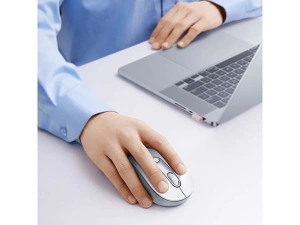 Baseus F02, RF Trådlös, 1600 DPI, Vit