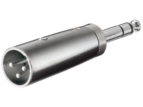 Goobay 27515, XLR, 6.35 mm, Rostfritt stål