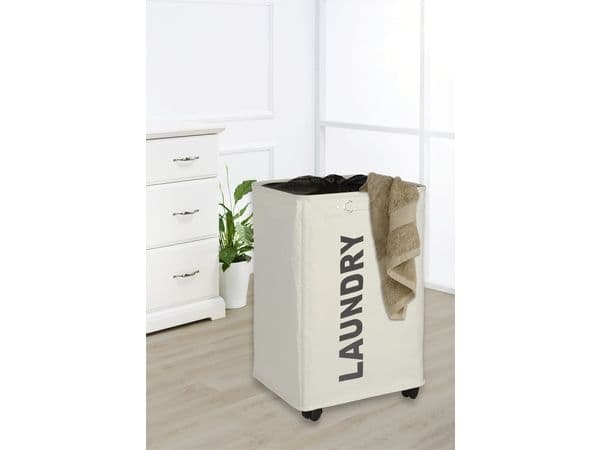 WENKO 3450110100, 79 l, Rektangulær, Polyester, Polypropylen (PP), Beige, 400 mm, 330 mm
