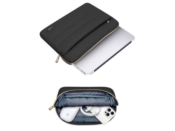 Tech-Protect Puffy laptopbag 15-16" - svart