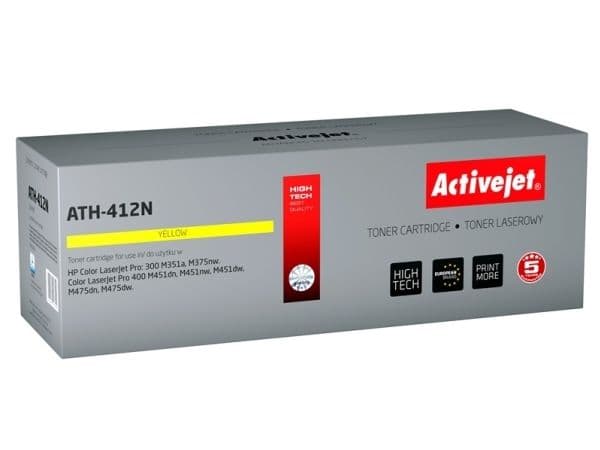 Activejet ATH-412N, 2600 sidor, Gul, 1 styck