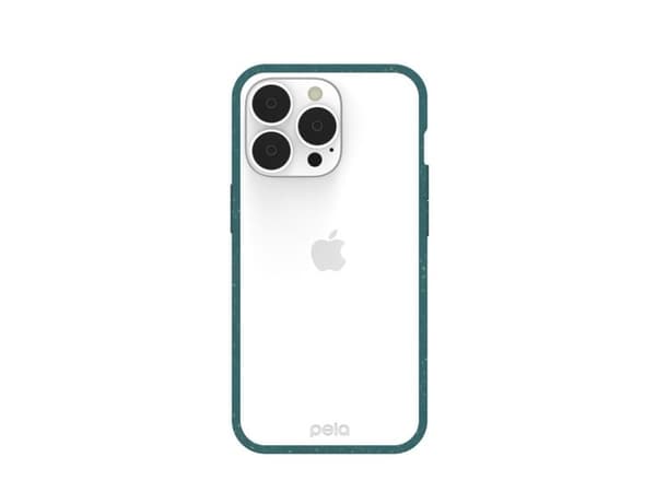 Pela Clear Case för iPhone 13 Pro - grön