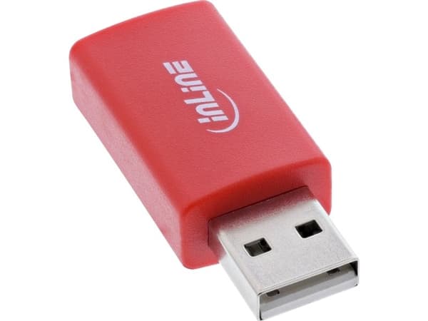 InLine USB-data blocker-adapter USB-A hane till hona 5 V 1,5 A (31653)