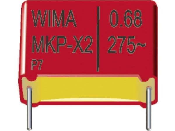 WIMA MKP4F044706F00KSSD, Fixed capacitor, Kalvo, Pinta, DC, Punainen, 4700 nF
