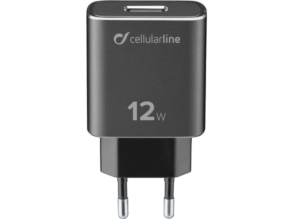 Cellularline TETRACHKITMFIPH2AK, Sisätila, AC, 1 m, Musta