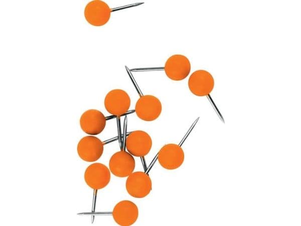 Nobo-ilmoitustaulun tapit, oranssit - 100 kpl.