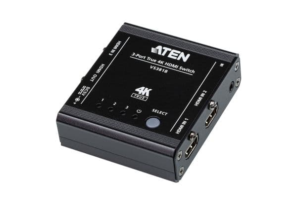 ATEN VS381B - Video/audio switch - 3 x HDMI - stasjonær