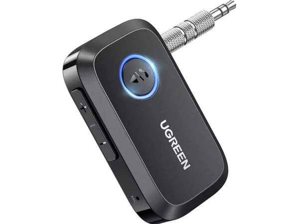 Ugreen CM596 Bluetooth 5.3 AUX lydmottaker - svart