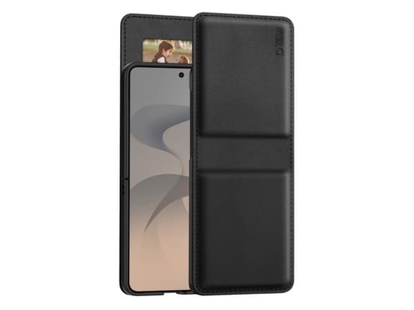 Tech-Protect Wallet Case for Samsung Galaxy Z Flip 8 - Black