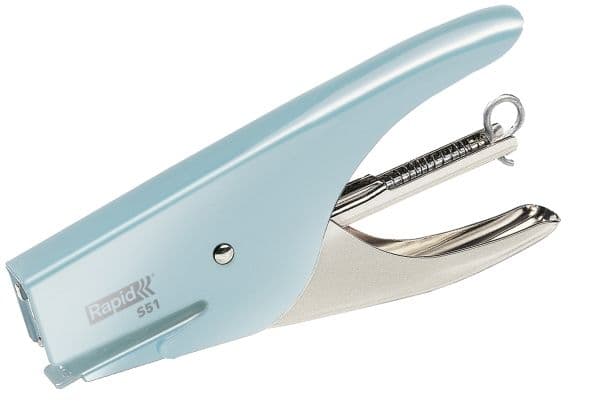 Stiftemaskin Rapid Retro S51 15 ark Fondant Blå - (5 stk.)