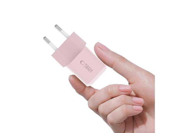 Tech-Protect NCM25 USB-C PD 25W vegglader - Rosa