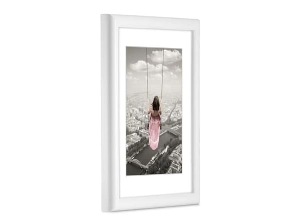 Hama Swing, Polystyren (PS), Vit, Enkel tavelram, Bord, Vägg, 15 x 20 cm, Rektangulär