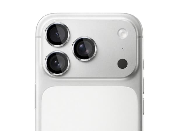 Kameraglassdeksel 3MK iPhone 17 Pro/17 Pro Max Pro, ringer, sølv