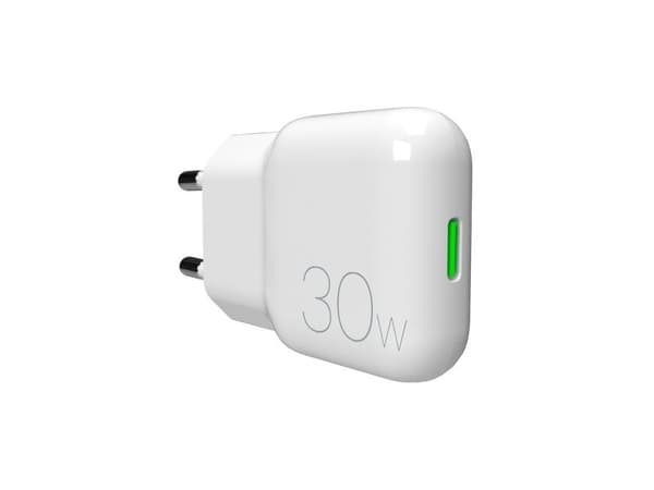 Puro SLIMPRO 30W GaN USB-C strømadapter - hvit