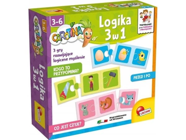 Lisciani LISCIANI CAROTINA LOGIKA 3 I 1