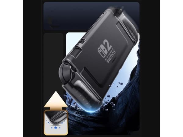 Supcase Crystal Case for Nintendo Switch 2 - Transparent Black