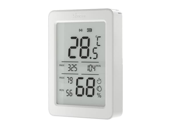 Sonoff temperatur- og luftfuktighetssensor ZigBee LCD Sonoff AirGuard TH SNZB-02DR2