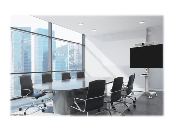 Neomounts - Vogn - for flatpanel - hvit - skjermstørrelse: 37"-75"