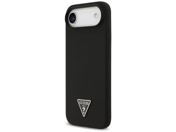 Guess silikone Triangle Logo MagSafe-etui til iPhone Air (svart)