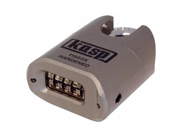 Kasp K11960XD hänglås, silver, kombinationslås