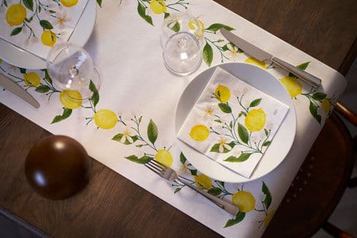 Duni Lemon Fiesta, Vit, papper, Bild, 330 mm, 330 mm, 250 styck