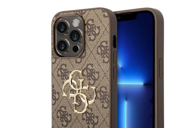 GUESS , Mobilskal, Apple, Apple iPhone 15 Pro Max, 17 cm (6.7"), Brun