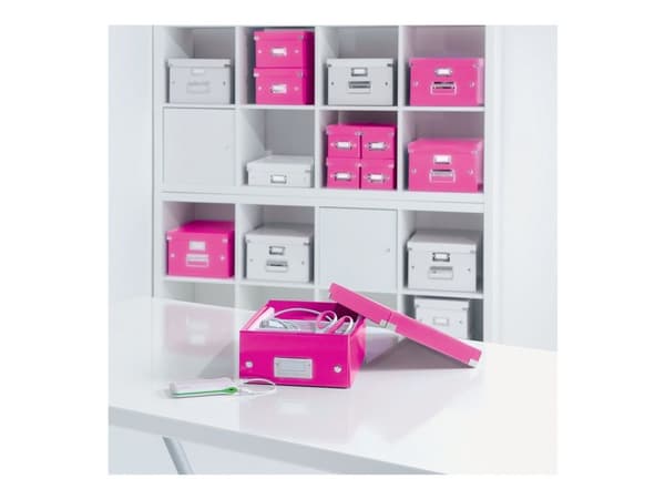 Leitz Click & Store WOW - Lagerboks - metallisk rosa