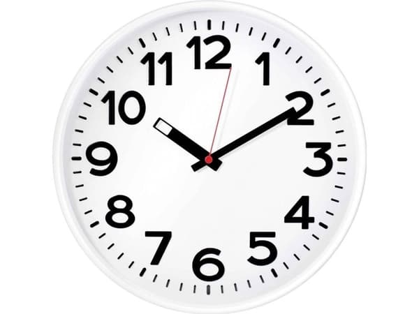EUROTIME 82321 Quarz väggklocka Vit