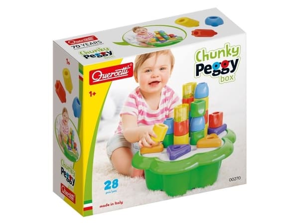 Quercetti Daisy box chunky pets puslespill 28 deler