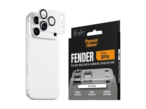 PanzerGlass FENDER - Linsskydd för mobiltelefon - silver