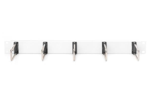 DIGITUS DN-97666 - Kabelhanteringspanel med ringar - rackmontering - grå, RAL 7035 - 1U - 19"