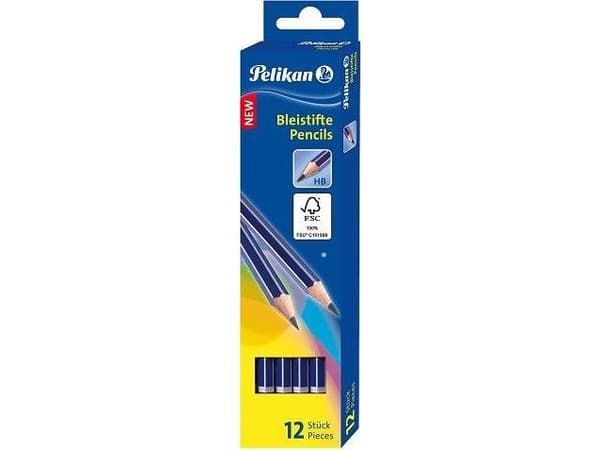 Pelikan 978932, HB, Blå, Hexagonal, Tyskland, Låda, 12 styck