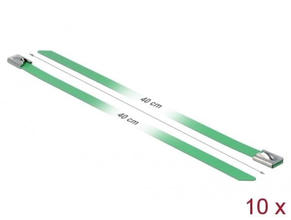 Delock - Kabelsamlare - 40 cm - grön (paket om 10)