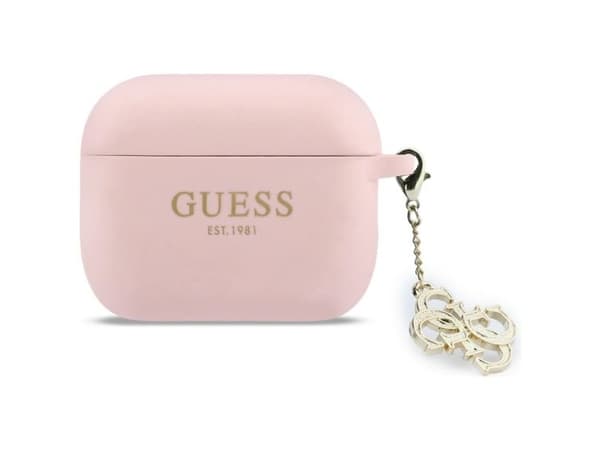 Guess Silicone 4G Charm-etui til AirPods Pro 3 - rosa