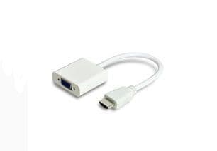 MicroConnect - Videokonverter - HDMI - VGA - hvit