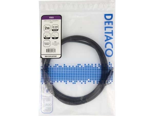 Deltaco USBC-DP200M, Kiina, 1 kpl