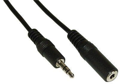 InLine 3.5 mm M-F 10m, 3.5mm, Hankjønn, 3.5mm, Hunkjønn, 10 m, Sort