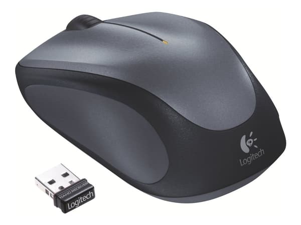 Logitech Wireless Mouse M235, Molempikätinen, Optinen, Langaton RF, 1000 DPI, Harmaa