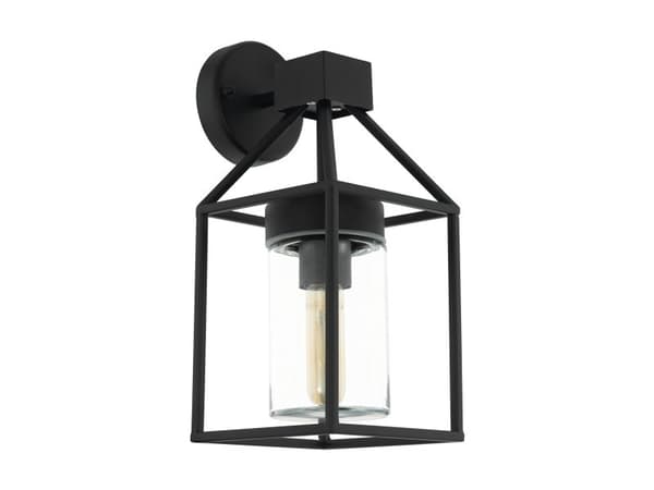 EGLO TRECATE utendørs vegglampe IP44 sort
