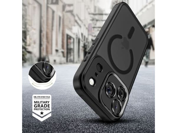Tech-Protect MagCam MagSafe-deksel til iPhone 17 Pro Max - matt svart