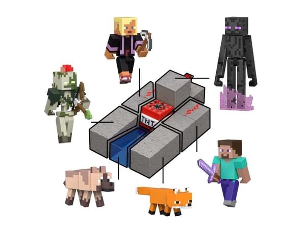 Minecraft Redstone Charged Enderman-figur, 6 År, Multifärg